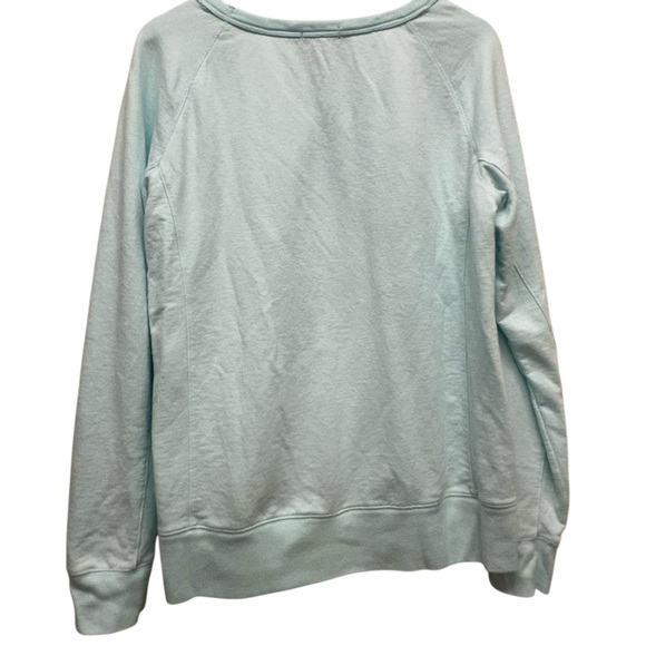 Gap Pullover Sweatshirt Light Aqua Mint Green Women Size Large Soft - Picture 3 of 5